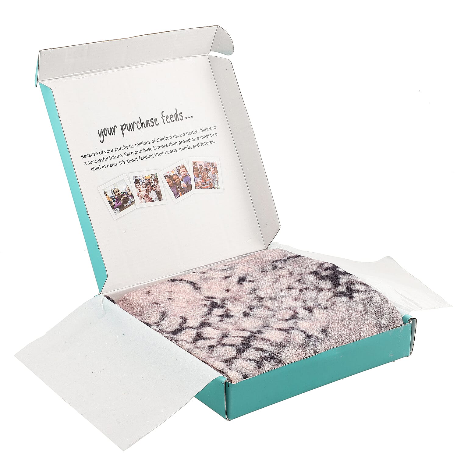 La Marey 100% Cashmere Printed Pashmina Woolen Scarf with Gift Box (Size 190x70cm) - Dusky Pink