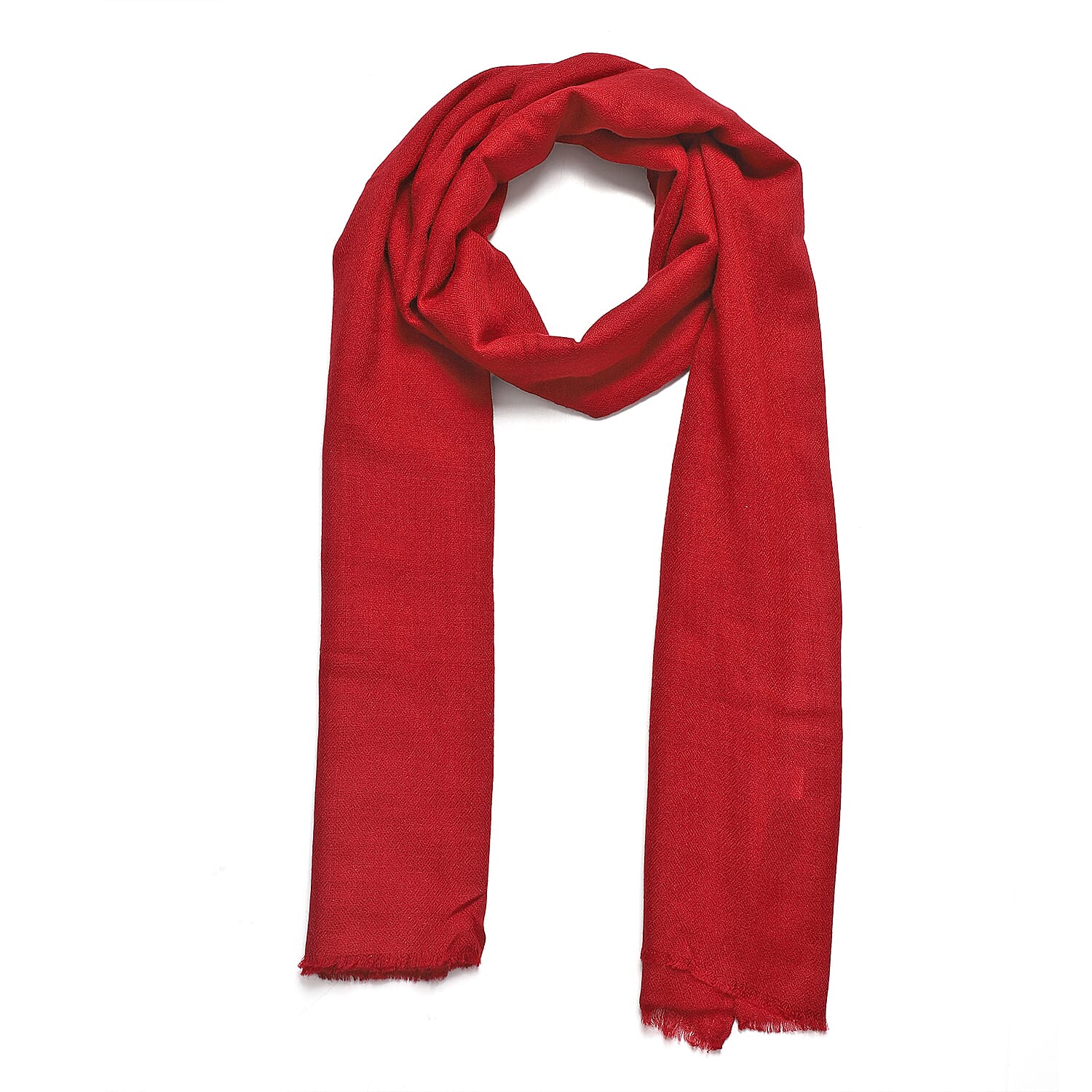  Todays Star Buy- La Marey Cashmere Solid Scarf - Wine