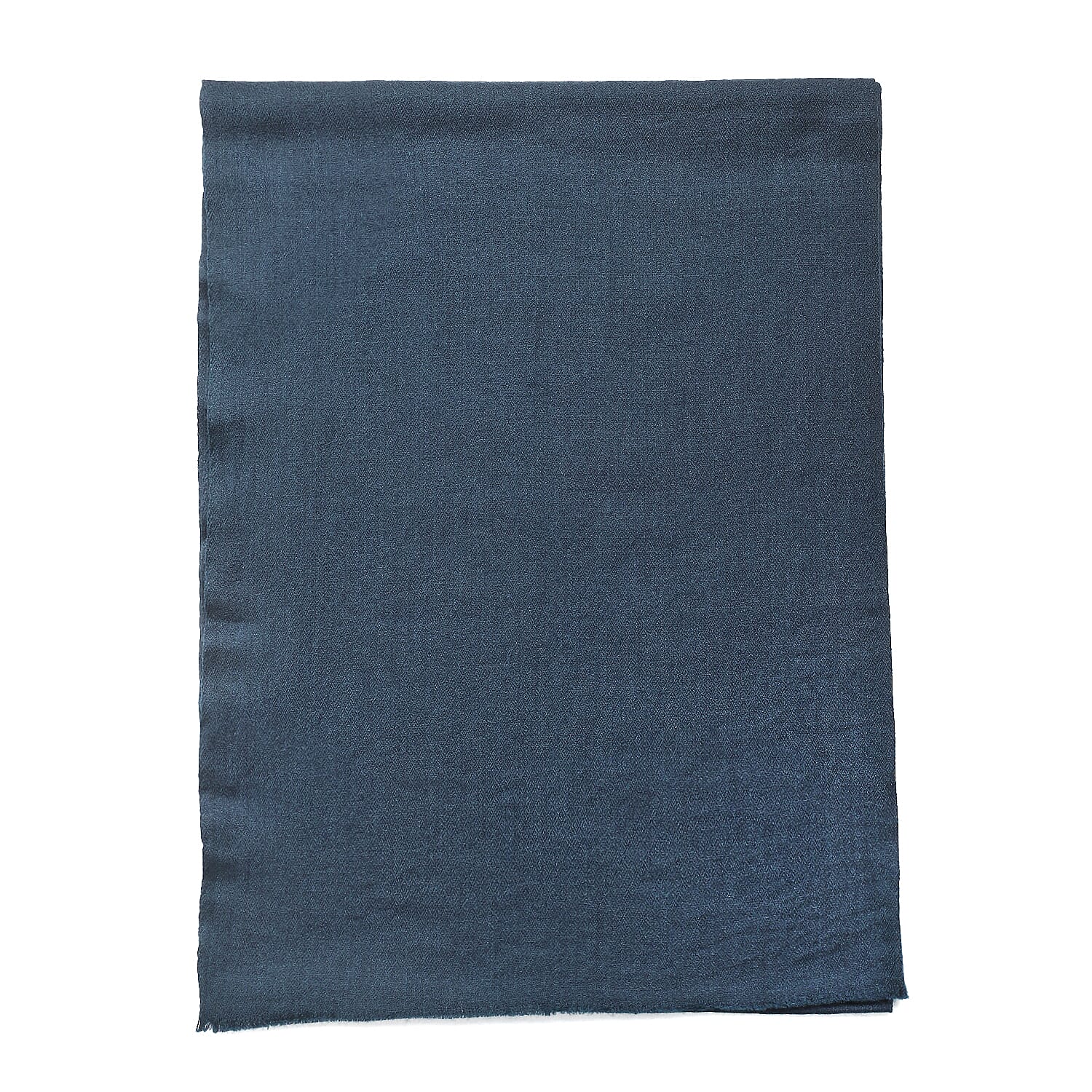 La Marey 100% Cashmere Solid Scarf with Gift Box (Size 190x70) - Grey