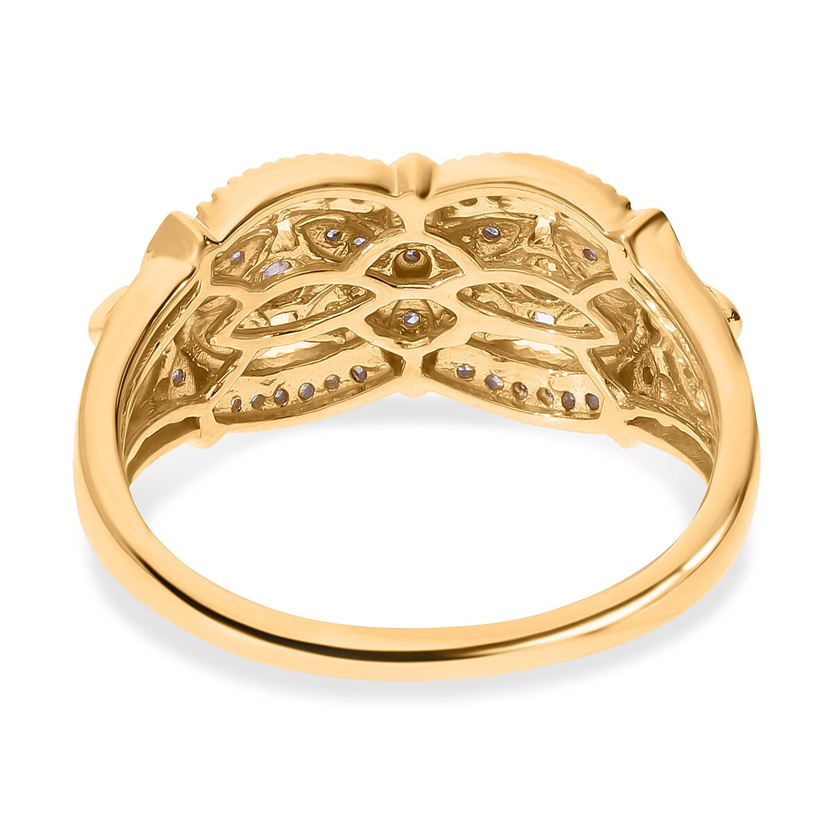 Diamond Heart Ring in Sterling Silver