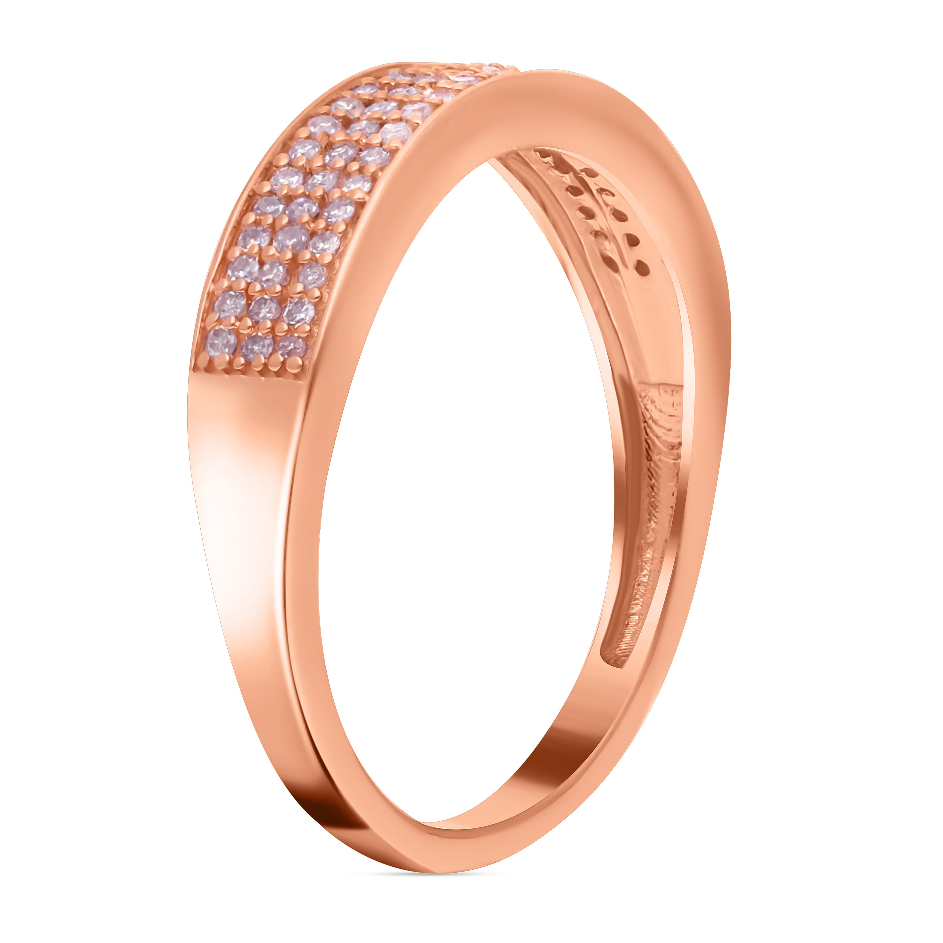 Close Out Deal- 9K Rose Gold Natural Pink Diamond SGL Certified Ring