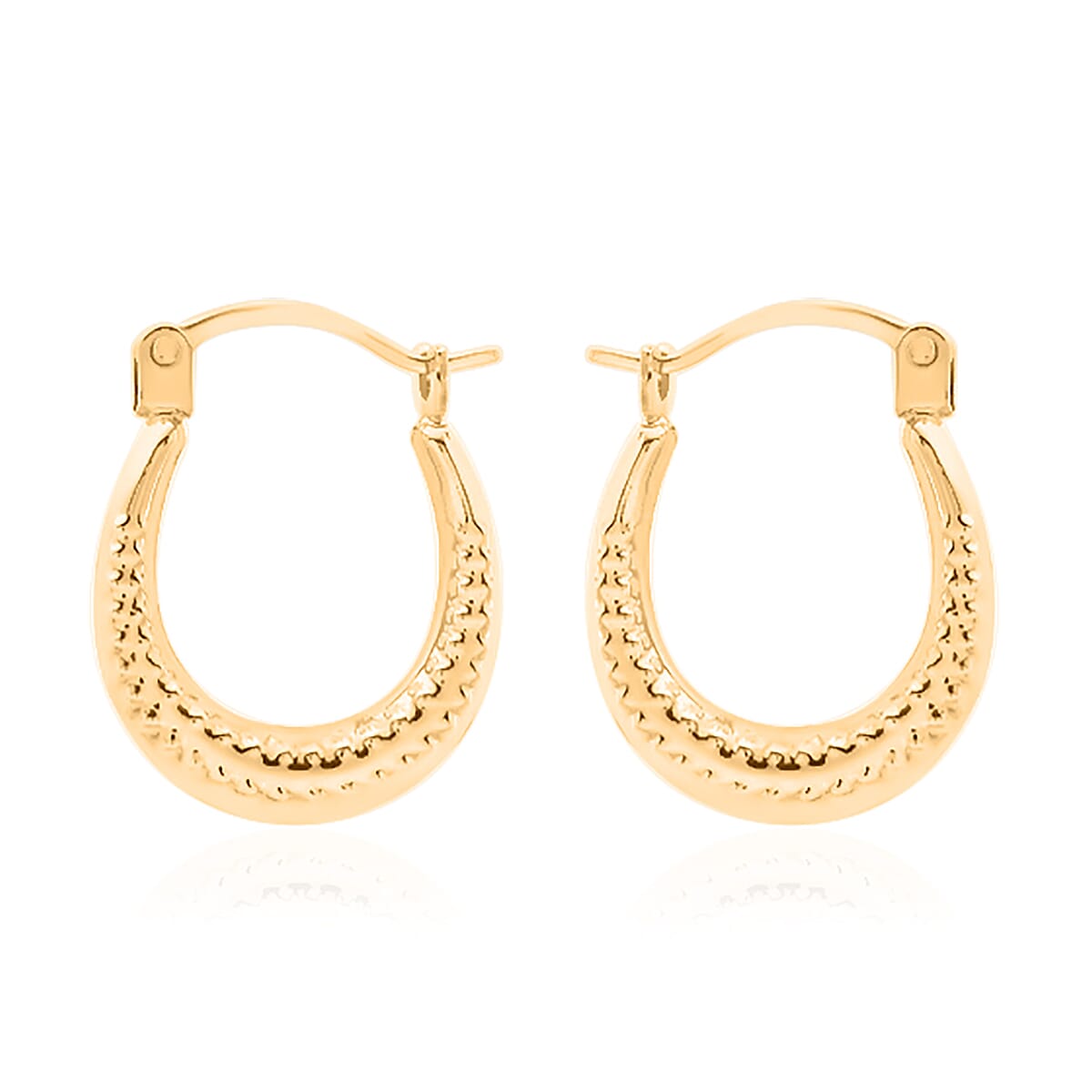 Hatton Garden Close Out - 9K Yellow Gold Hoop Earrings