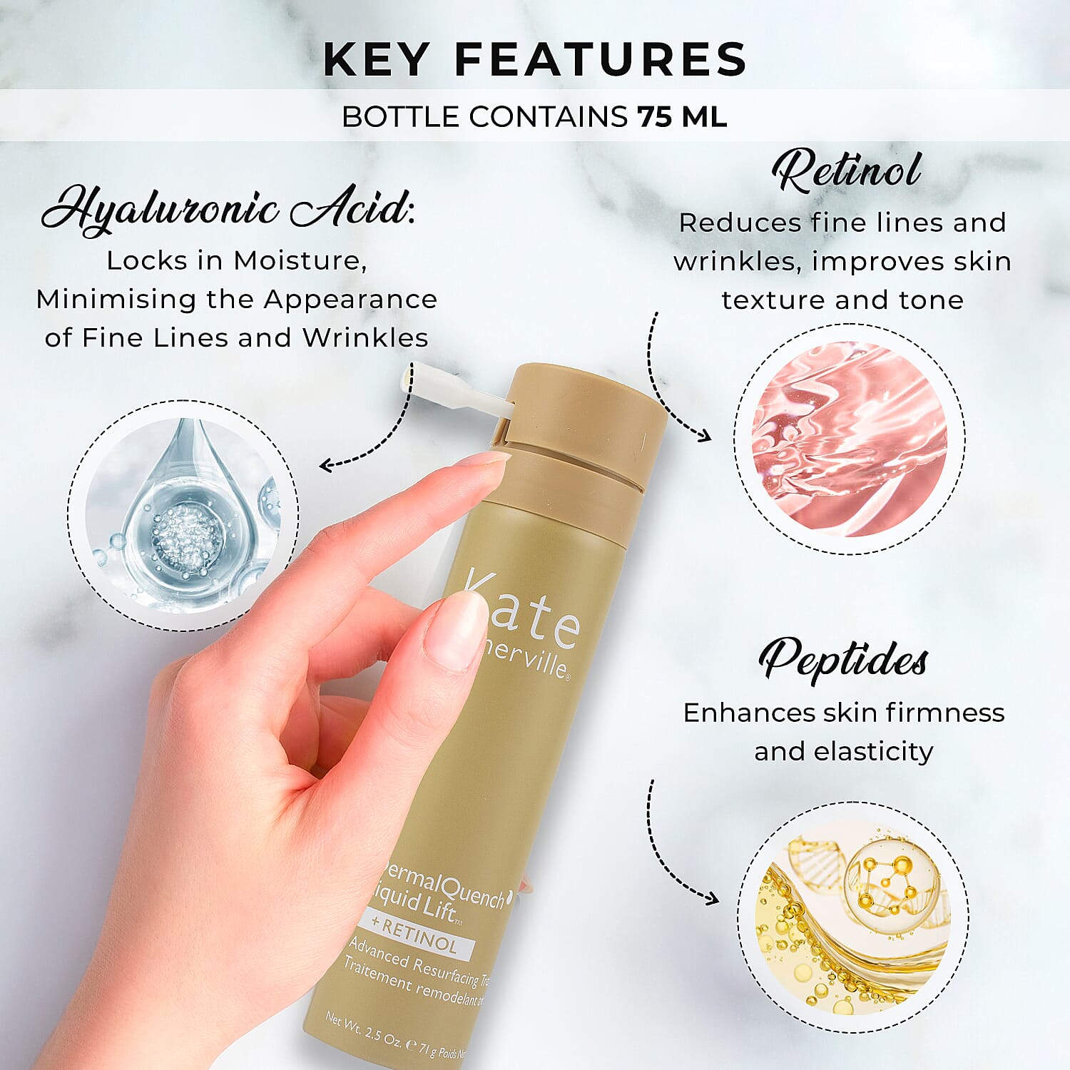 Kate Somerville Dermal Quench Liquid Lift - Retinol 75ml