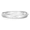 New York Close Out Deal- Sterling Silver Diamond Cut Bangle (Size - 8), Silver Wt. 5.50 GM