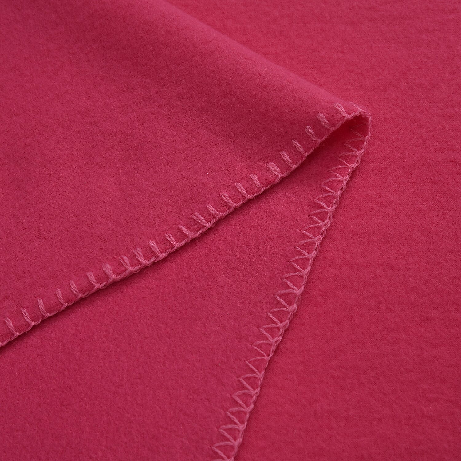 Close Out - Set of 2 Tag On Super Soft Fleece Blanket (Size 170x130) - Teal & Pink