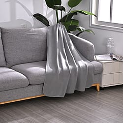 Set of 2 - Fleece Blanket with Horse Stitching