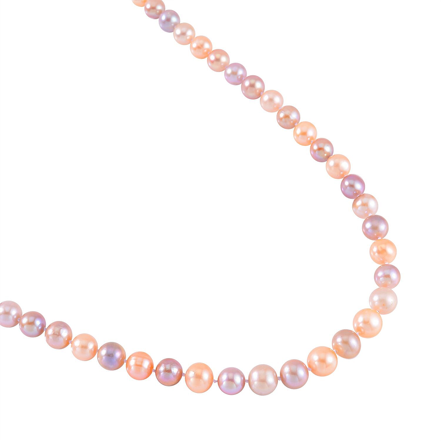 9K Yellow Gold AAAA Multi Colour Edison Pearl Necklace (Size - 20)
