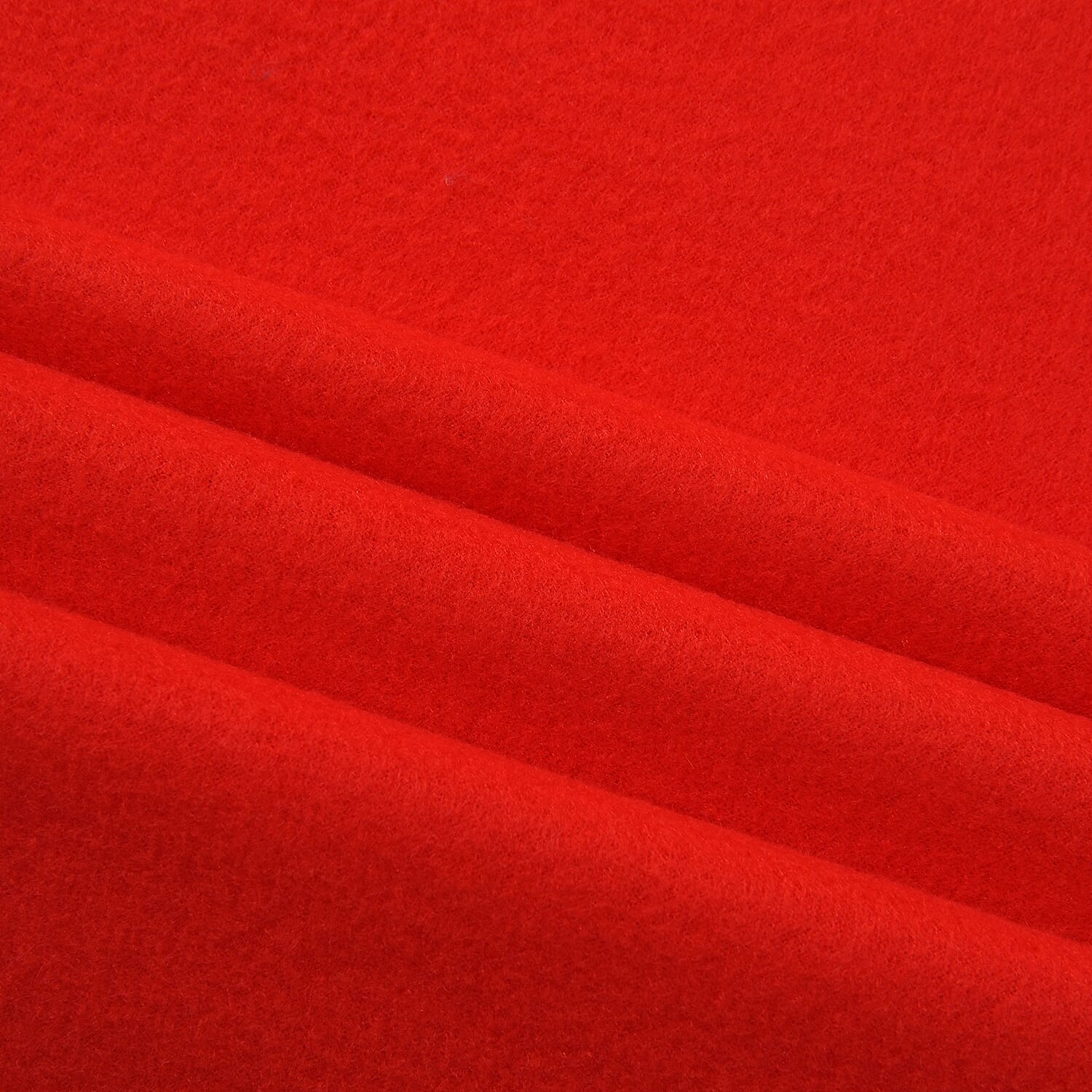 Set of 2 - Fleece Blanket with Horse Stitching (Size 170x130 cm) - Red