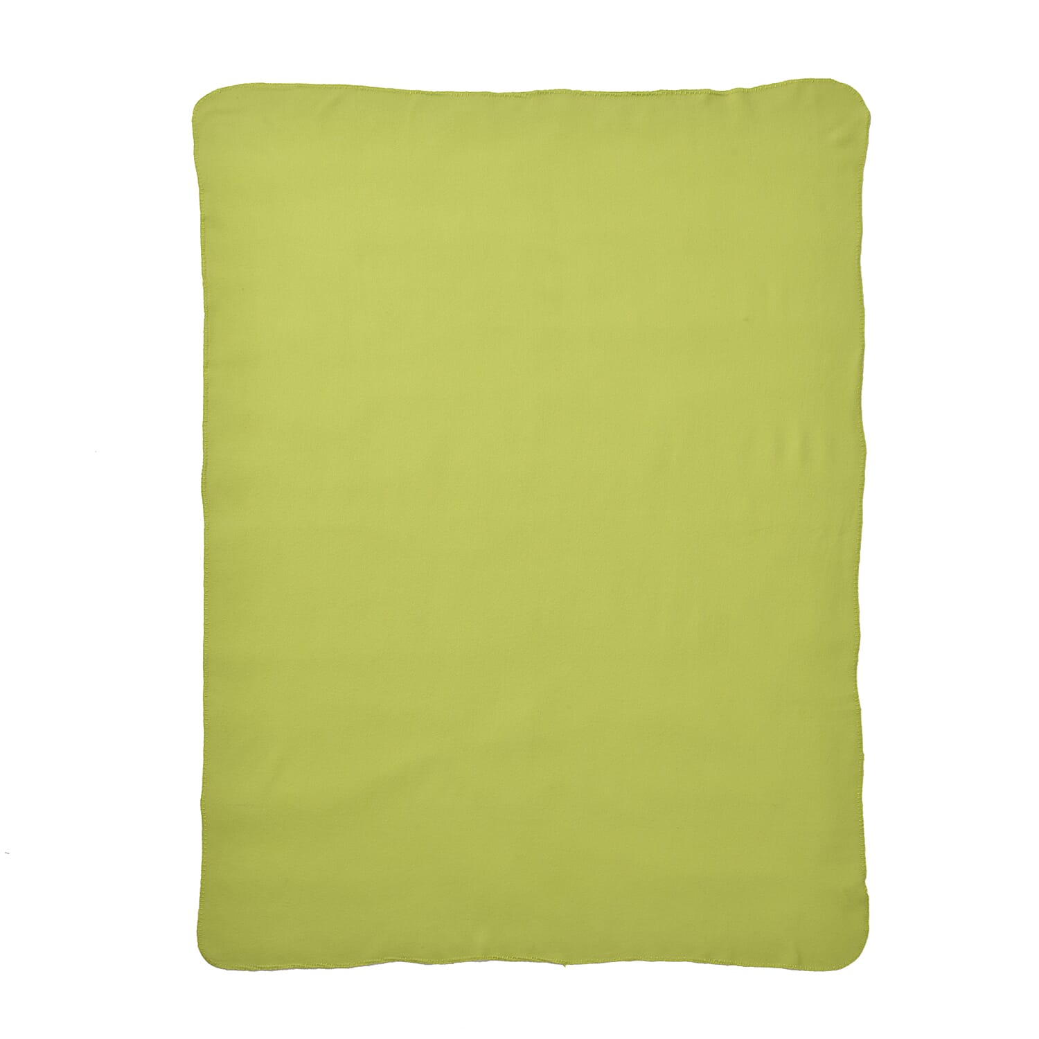 Polyester Solid Blanket (Size 130x1 cm) - Orange & Green