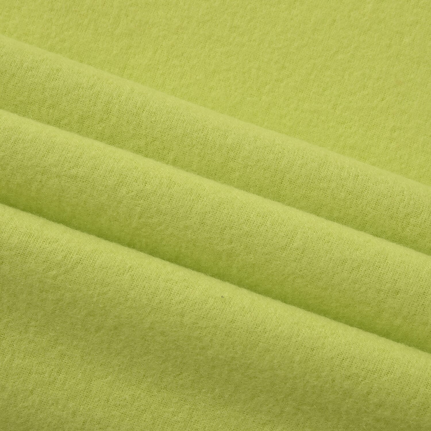 Polyester Solid Blanket (Size 130x1 cm) - Orange & Green