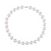 White Shell Pearl Necklace (Size - 20) in Rhodium Overlay Sterling Silver