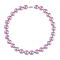 Lavender Shell Pearl Necklace (Size - 20) in Rhodium Overlay Sterling Silver