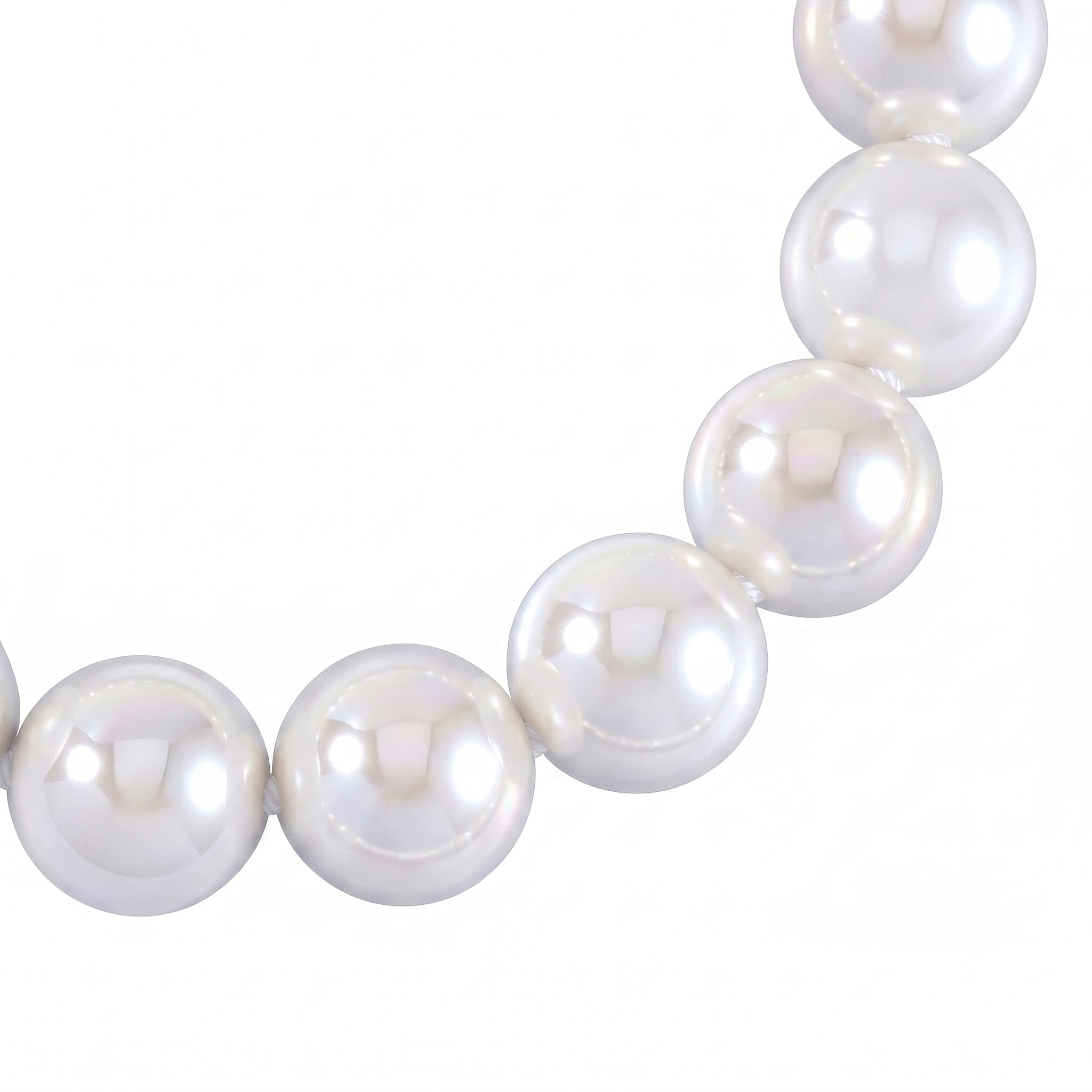 White Shell Pearl Stretchable Bracelet (Size 7-7.5)
