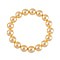Golden Shell Pearl Stretchable Bracelet (Size 7-7.5)