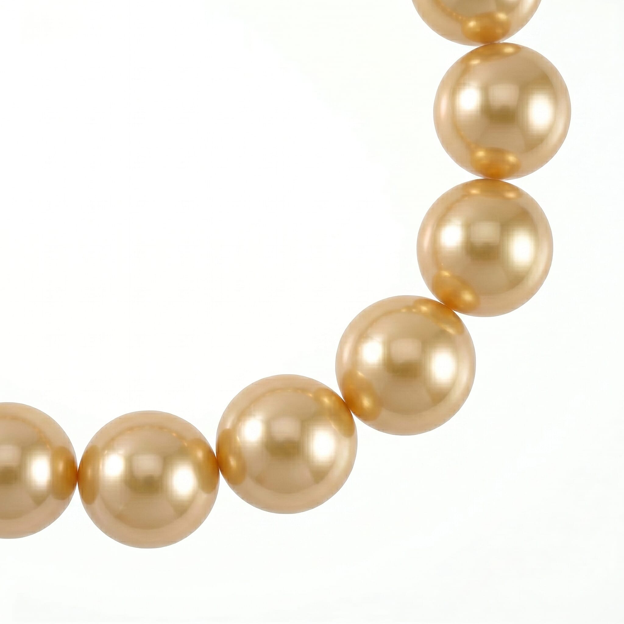 Golden Shell Pearl Stretchable Bracelet (Size - 7.5)