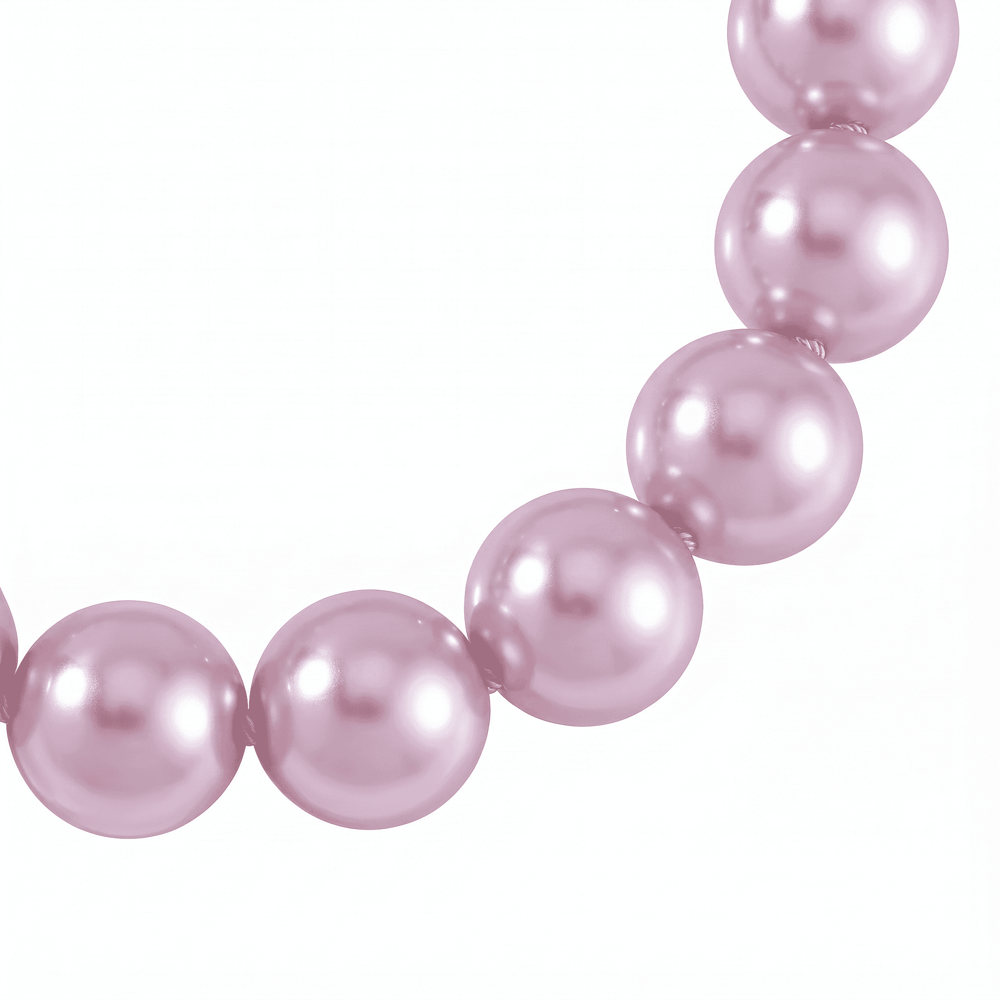 Lavender Shell Pearl Stretchable Bracelet (Size 7-7.5)