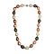 One Time Deal- Golden Color Shell Pearl Necklace (Size - 20) in Rhodium Overlay Sterling Silver