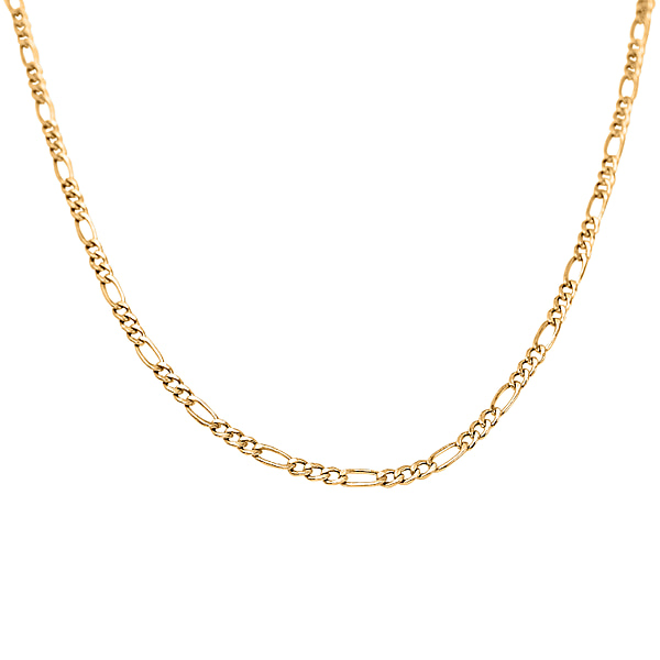 Vicenza Collection - 9K Yellow Gold Figaro Necklace (Size - 24 ...