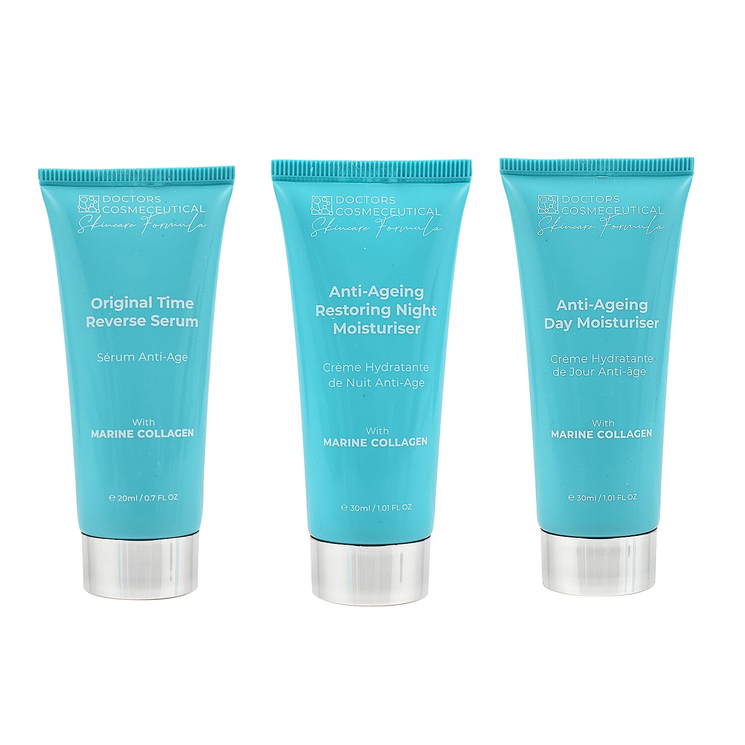 Doctors Formula Marine Collagen Experience Set (Incl. Marine Collagen Day, Night and Original Time Reverse Serum)