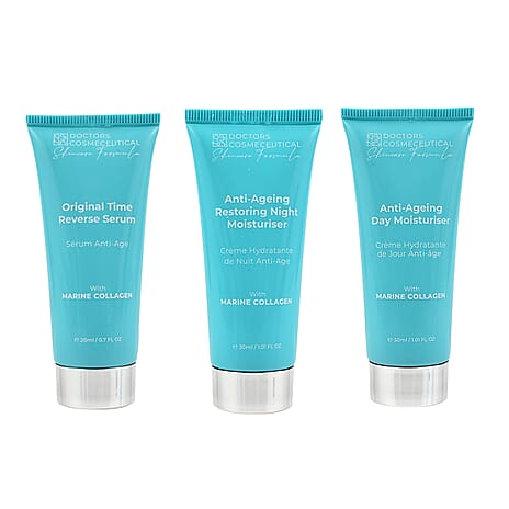 Doctors Formula Marine Collagen Experience Set (Incl. Marine Collagen Day, Night and Original Time Reverse Serum)
