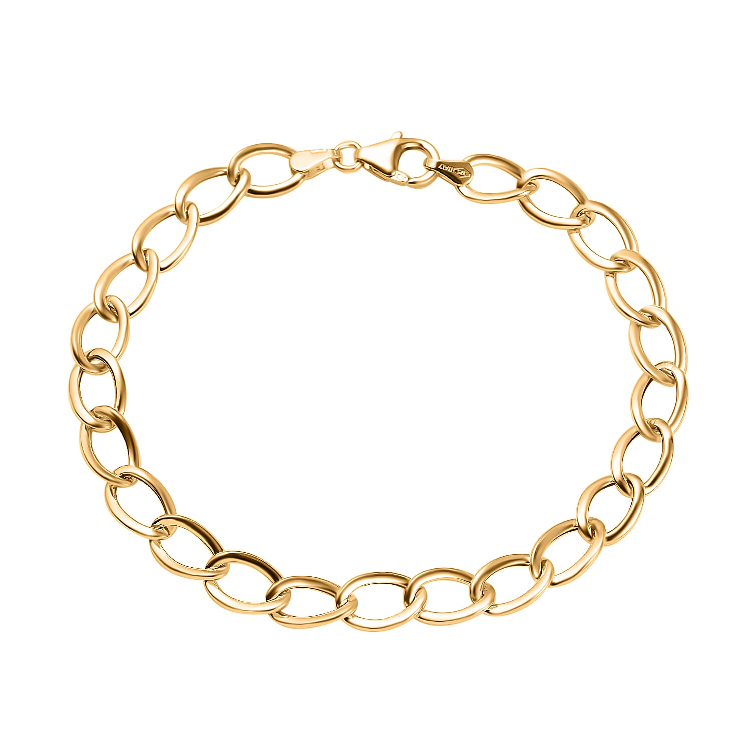 Maestro Collection - 9K Yellow Gold Oval Link Bracelet (Size - 7.5), Gold wt - 3.01 Gms