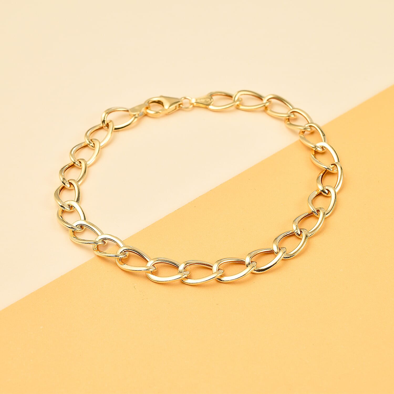 Maestro Collection - 9K Yellow Gold Oval Link Bracelet (Size - 7.5), Gold wt - 3.01 Gms