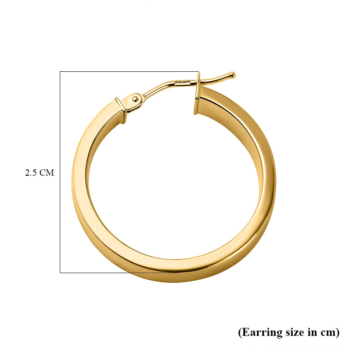 Maestro Collection - 9K Yellow Gold Hoop Earrings