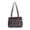 One Time Closeout Deal - Genuine Leather Crossbody Bag - Black
