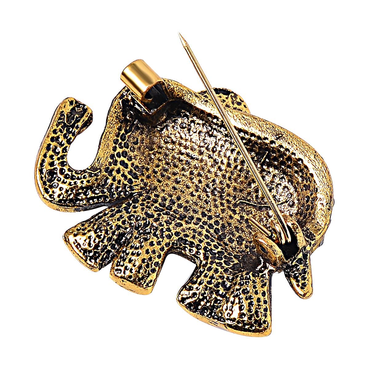 Austrian Crystal Elephant Brooch