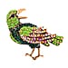 New Arrival - Multi Color Crystal Brooch - Bird