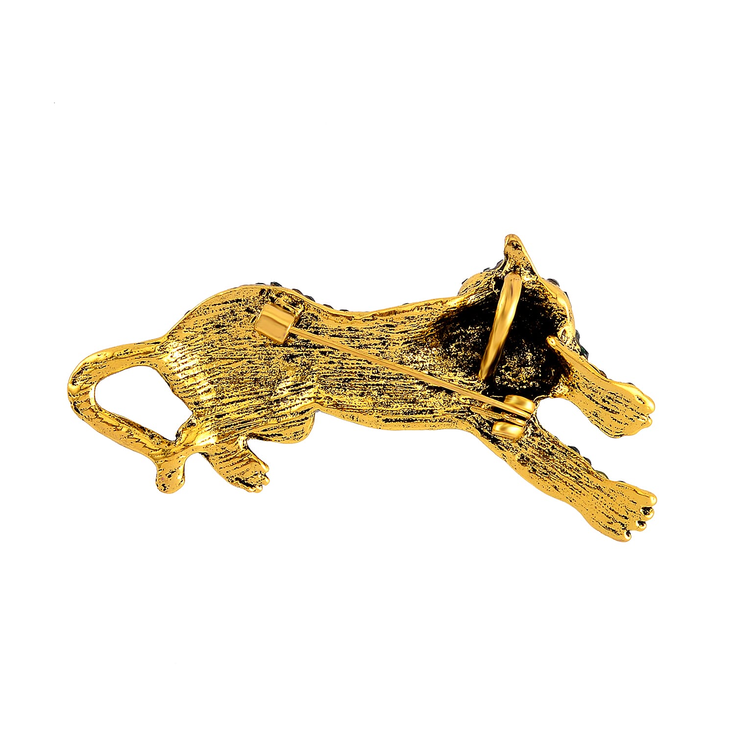 Austrian Multi Color Crystal Brooch - Panther