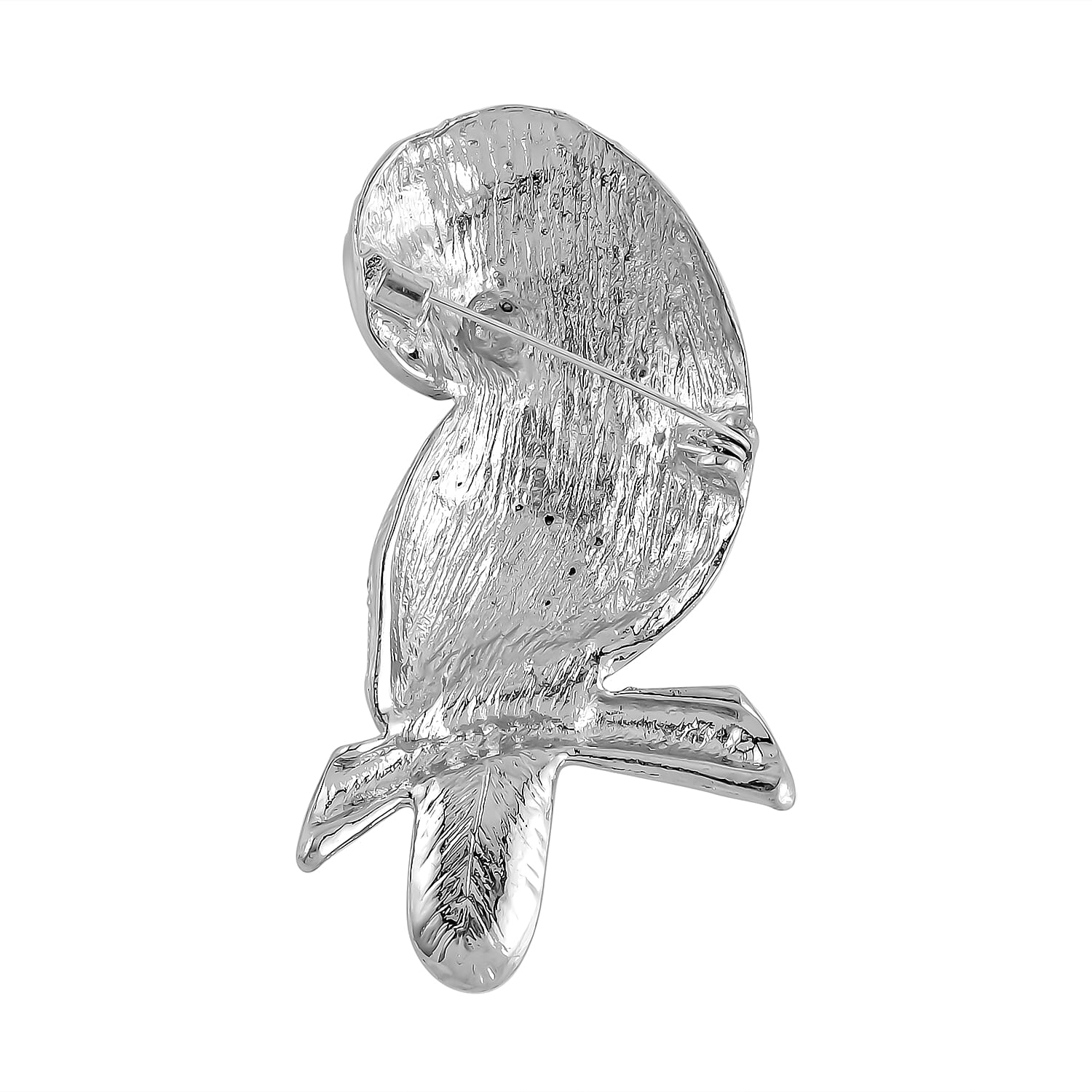 Multi Color Crystal Owl Brooch