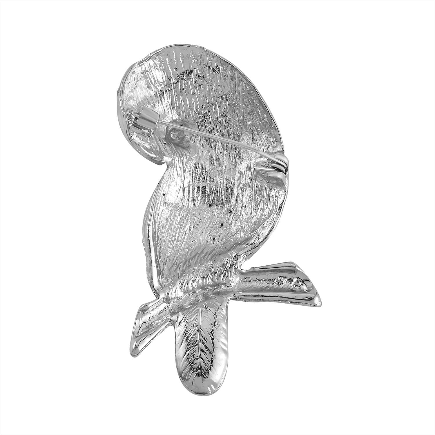 Multi Colour Austrian Crystal Owl Brooch