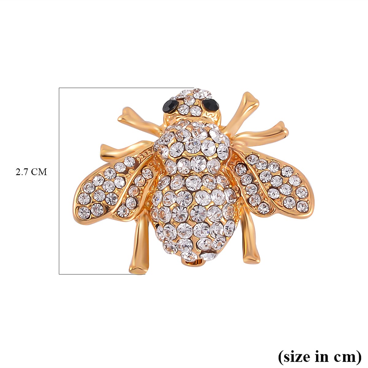 Austrian Crystal Bee Brooch