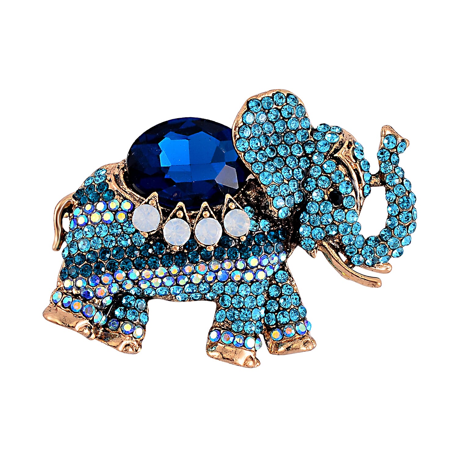 Multi Color Crystal  Brooch