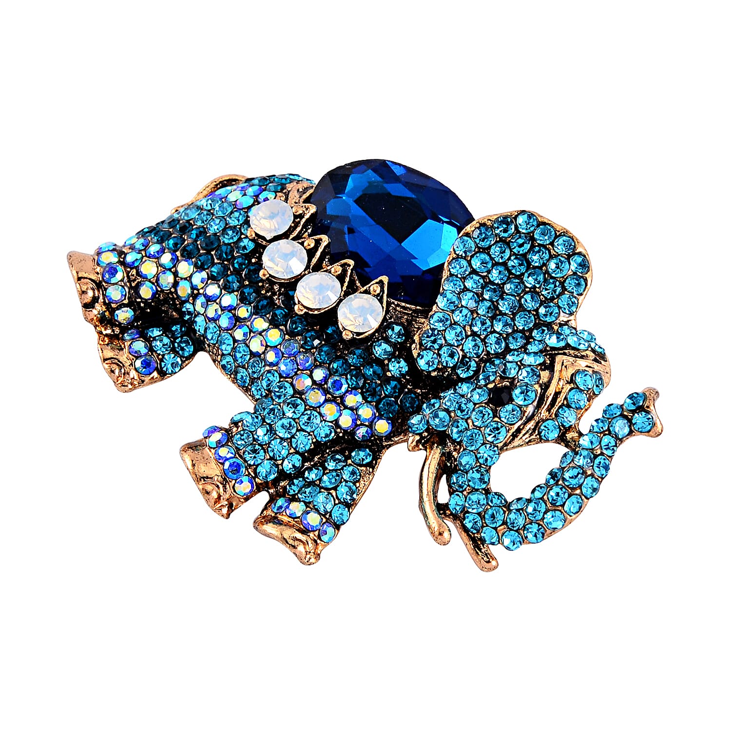 Multi Color Crystal  Brooch