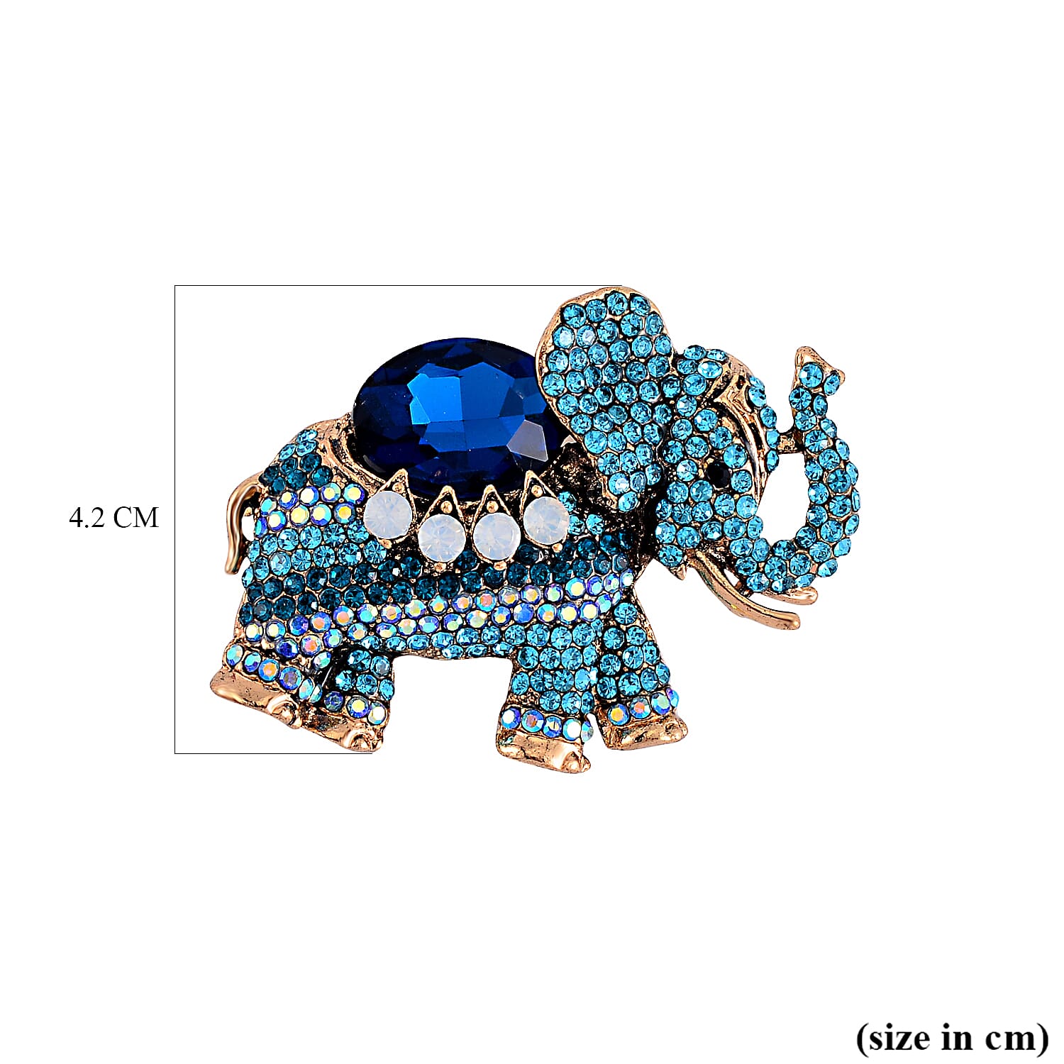 Multi Color Crystal  Brooch