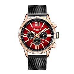 The Gamages Of London Limited Edition Speed Jockey Automatic  40mm Dial Water Resistant Mens Watch in Stainless Steel - Rose Red