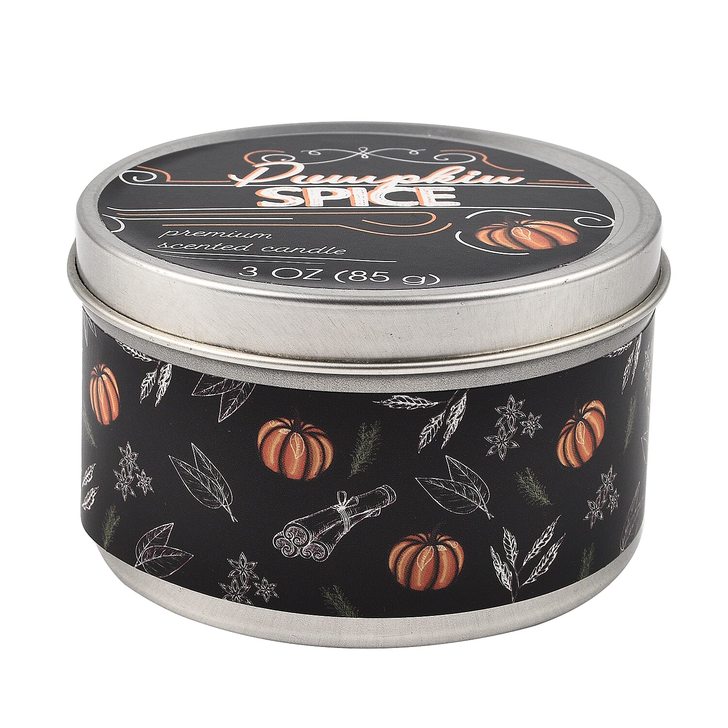 Pack of 3 Tin Candles - Rustic (Pumpkin Spice, Mulled Cider, Apple Pie)