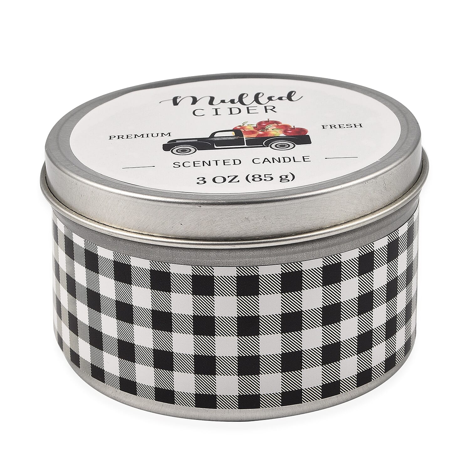 Pack of 3 Tin Candles - Rustic (Pumpkin Spice, Mulled Cider, Apple Pie)