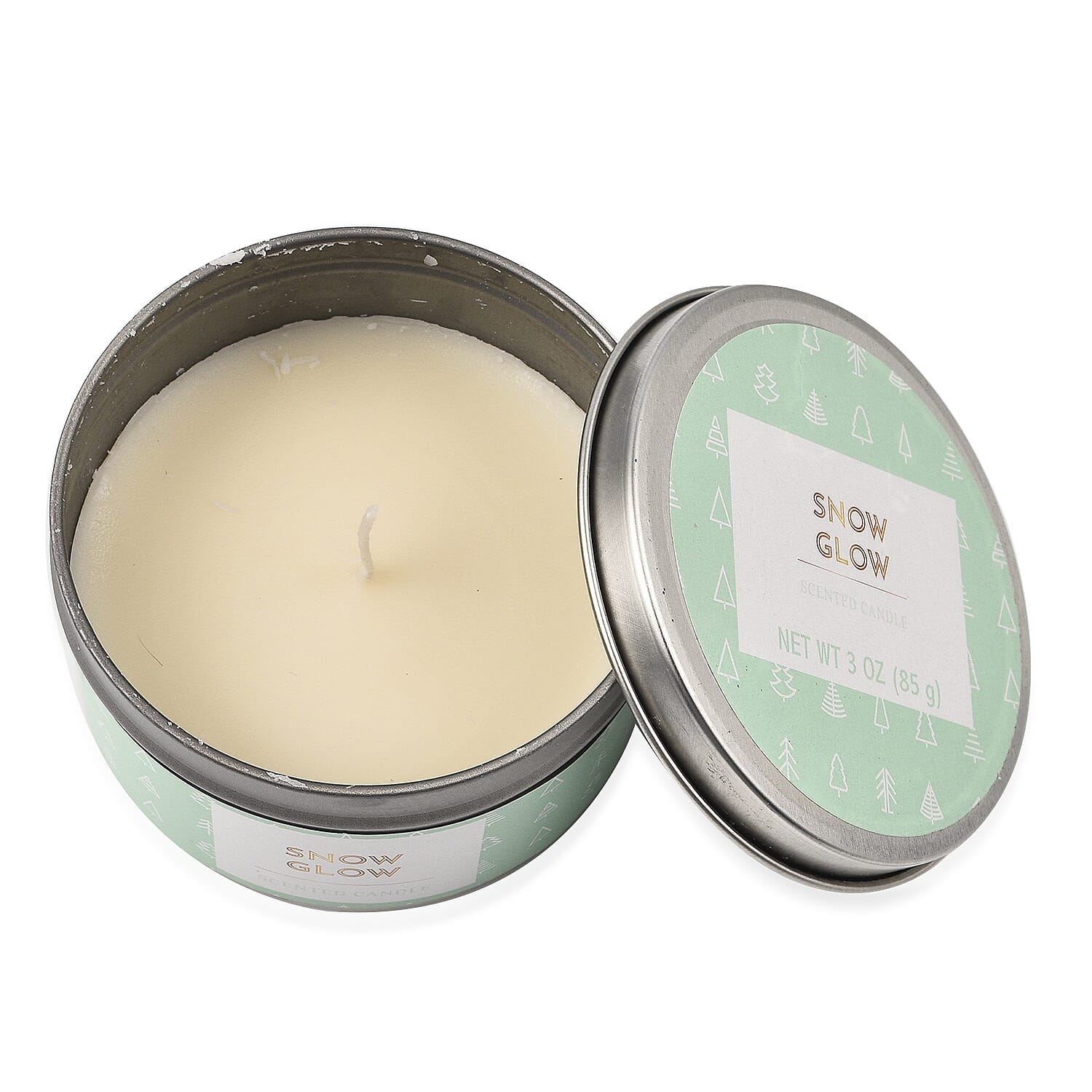 Set of 3 Candle Tins - Nordic (3x85 Gms) (Evergreen Spruce, Cypress Wreath, Snow Glow)