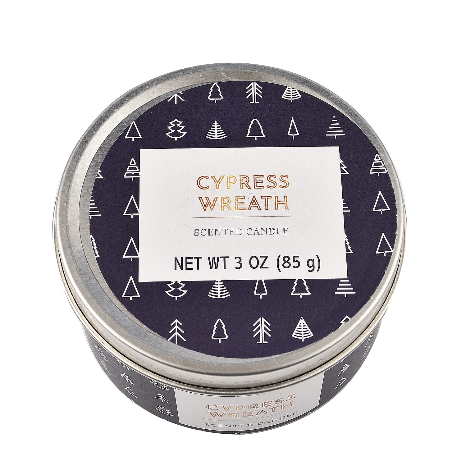 Set of 3 Candle Tins - Nordic (3x85 Gms) (Evergreen Spruce, Cypress Wreath, Snow Glow)