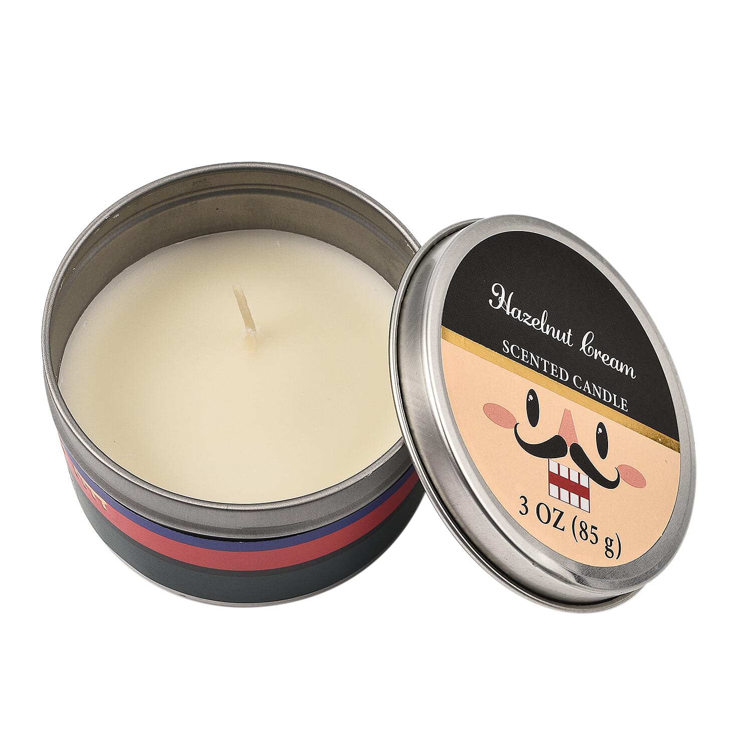 Set of 3  Candle Tins (3 x 85gm) - Nutcracker (Banana Nut Bread, Pecan Pie, Hazlenut Cream)