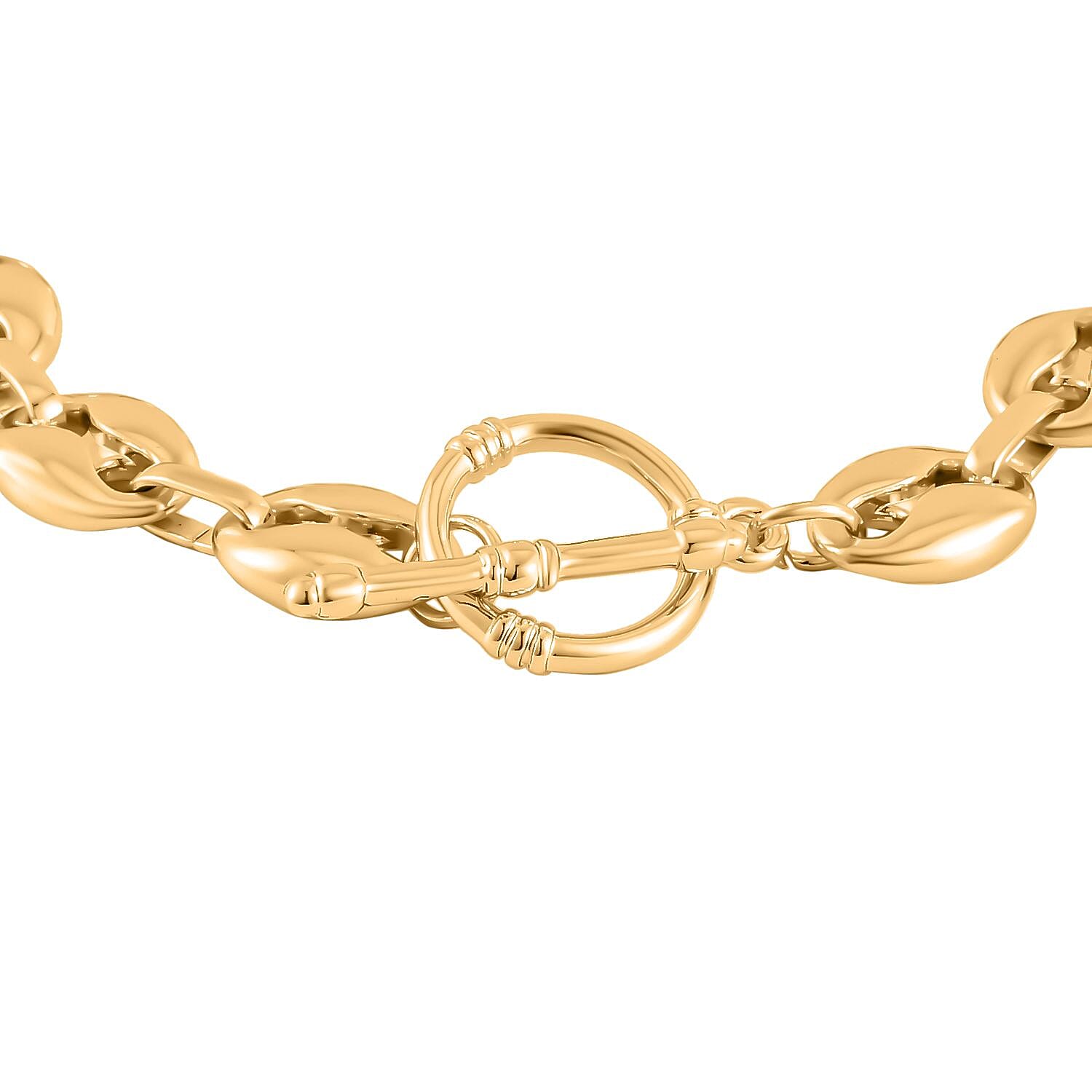 Close Out- Coffee Bean Link Bracelet (Size - 7.5)