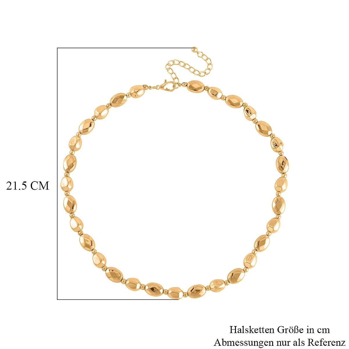 Designer Inspired Pebble Necklace (Size - 20-2 Inch Ext.)