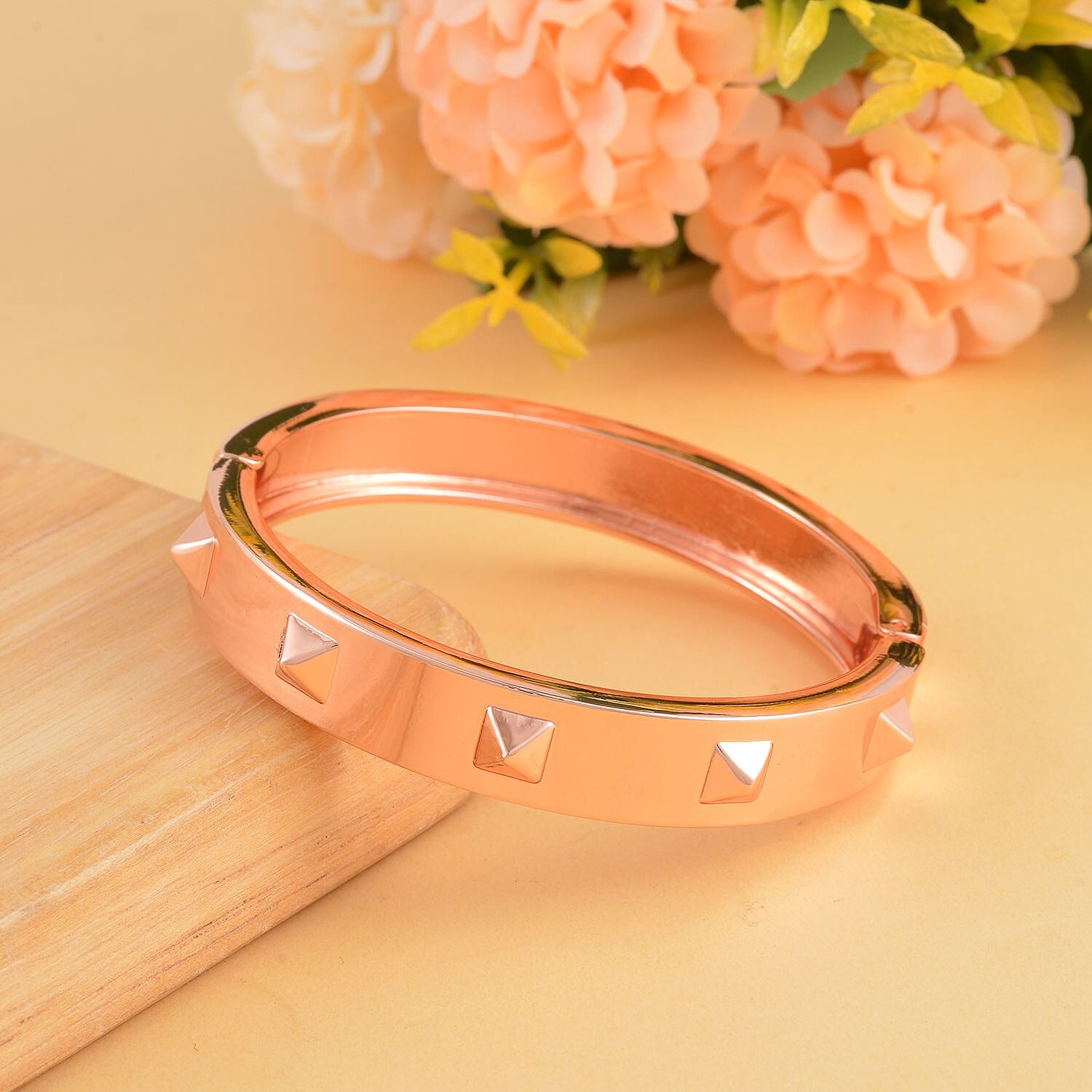 Designer Inspired Close out - Pyramid Spikes Bangle (Size - 7.5)