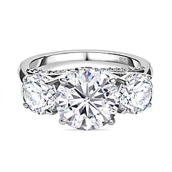D'Joy Moissanite Ring in Sterling Silver 4.30 Ct.