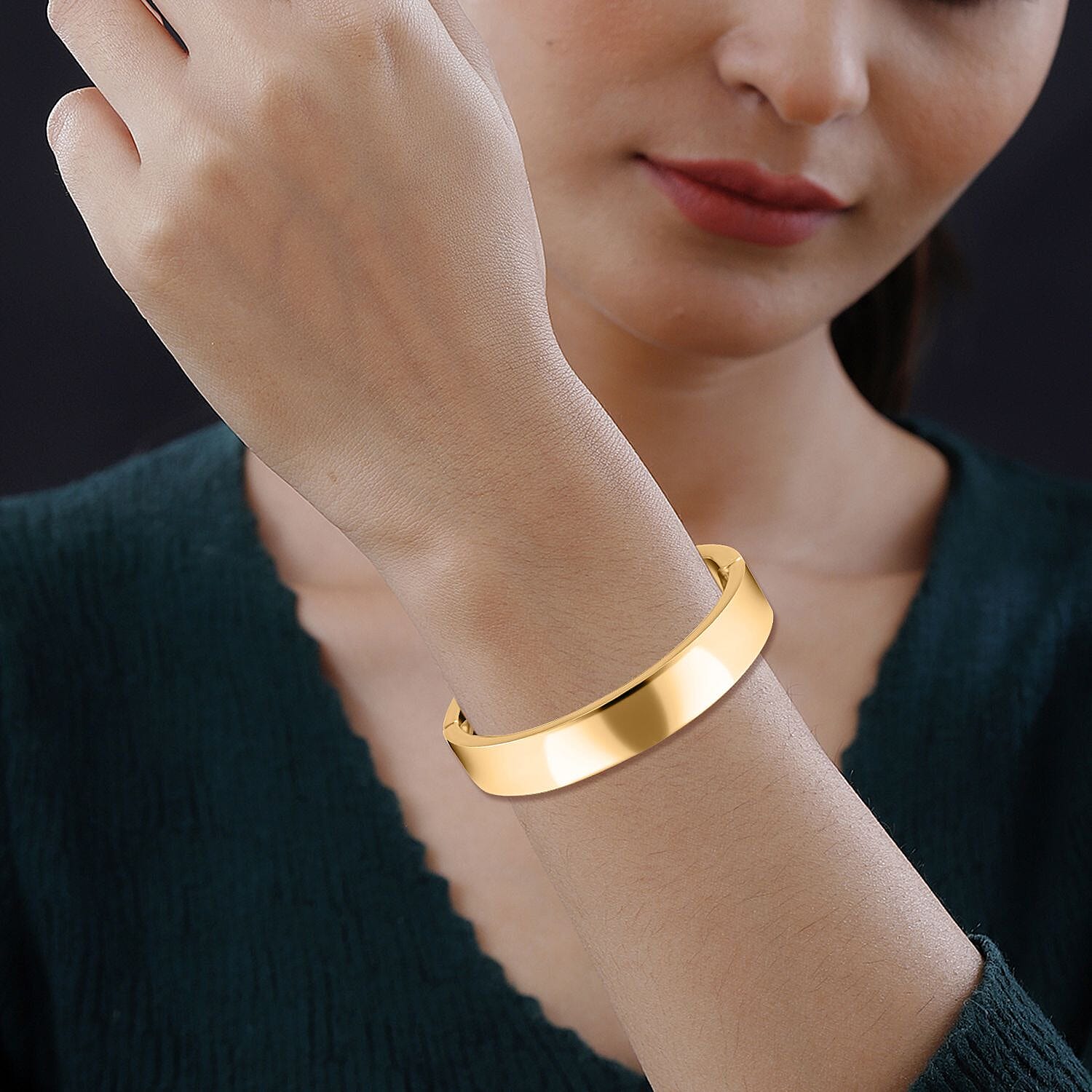 Designer Inspired Hinged Bangle (Size - 7.25)