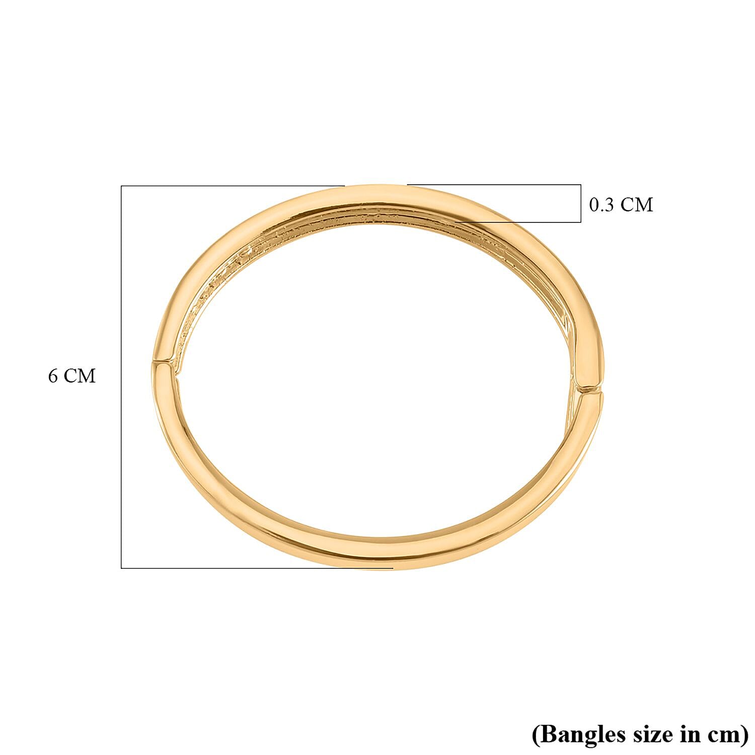 Designer Inspired Hinged Bangle (Size - 7.25)