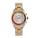 MAJESTY Limited Edition Multi-Function Multi Colour CZ White Dial 3 ATM Water Resistant Watch in Dual Tone With Gift Box